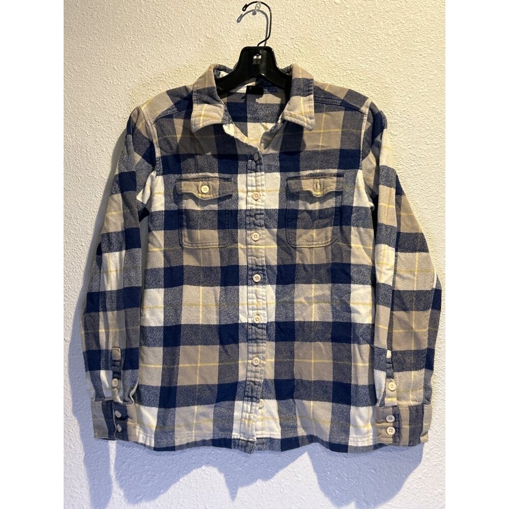 Patagonia (Womens 2) Plaid Blue Flannel Button Up Shirt